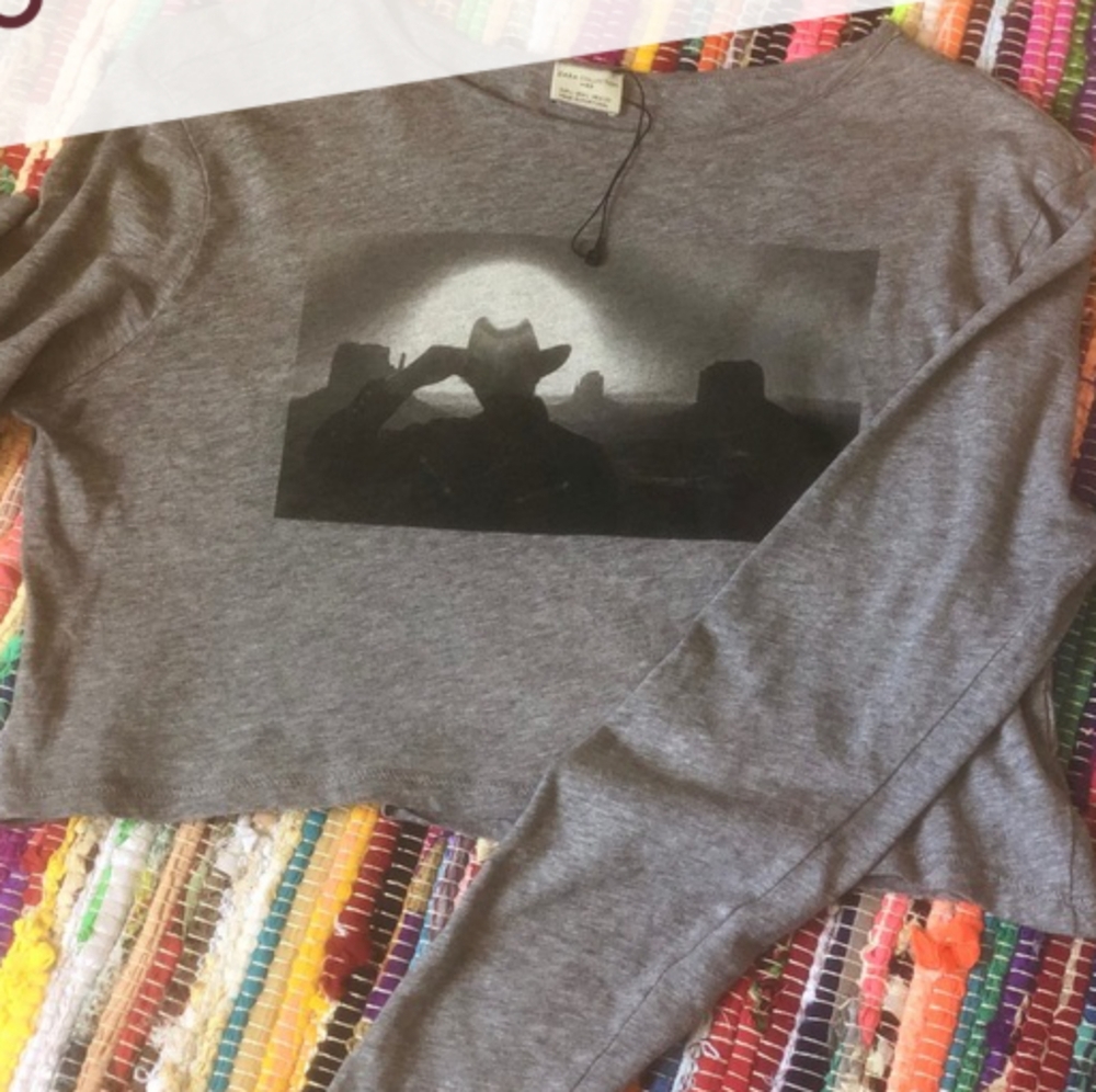 Cowboy cropped top